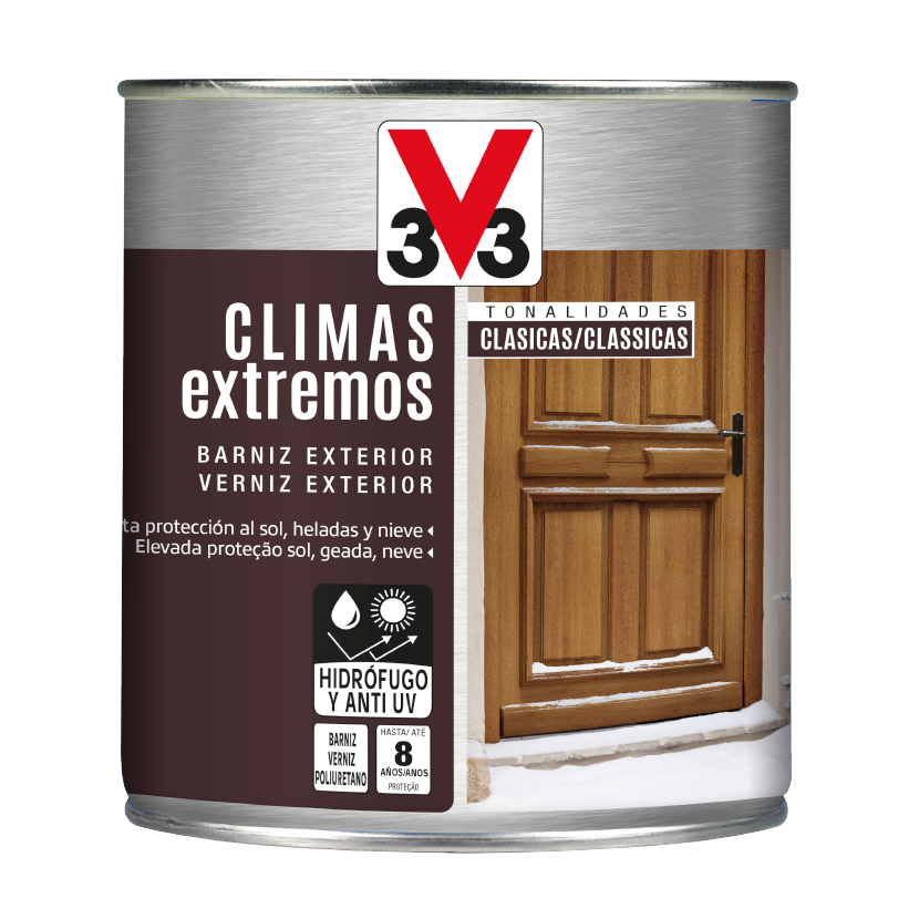 Barniz exterior Climas Extremos tonalidades clásicas - V33